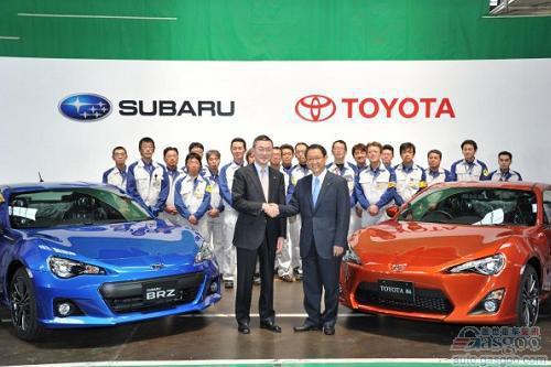 丰田GT86和斯巴鲁BRZ跑车在日本投产