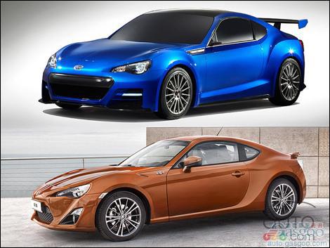丰田GT86和斯巴鲁BRZ跑车在日本投产