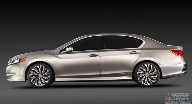 新款讴歌RLX概念车图片流出 配备混动四驱系统