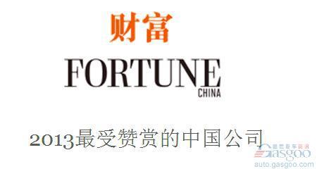 中国最受赞赏公司：六家车企上榜 比亚迪长城领跑