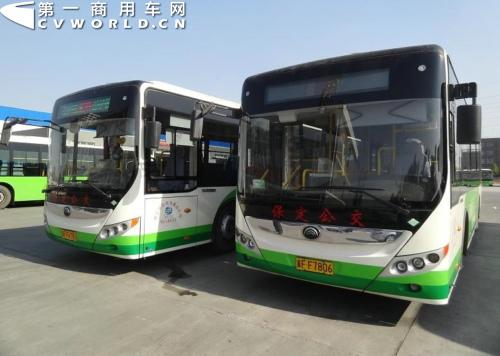 宇通的气电混合动力公交车