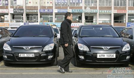 韩国五大车企1月份全球销量同比下滑2.1%