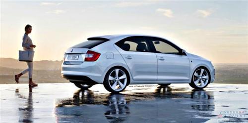 斯柯达Rapid两厢车外观图发布