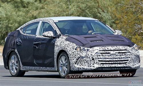 下一代现代伊兰特谍照曝光 尺寸加大悬挂调整