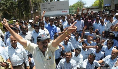 薪资纠纷久拖不决 博世印度工厂遭遇罢工