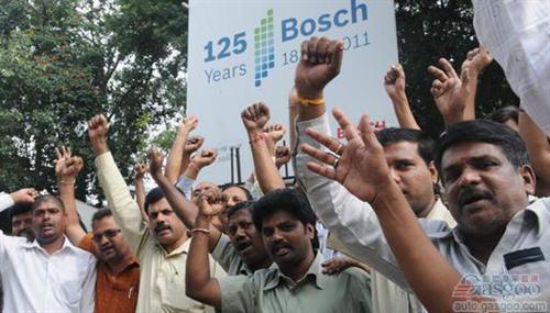 博世印度工厂遭罢工抗议 约150人被捕